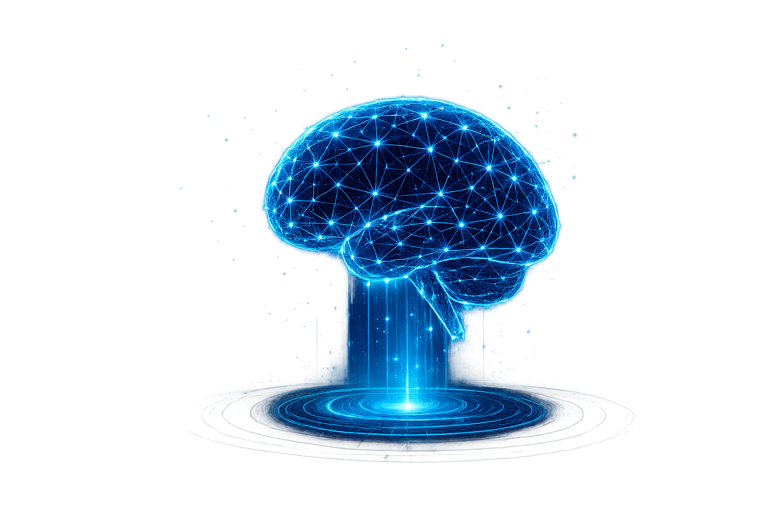 AI neural brain visualization